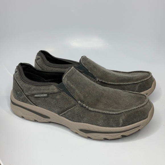 Skechers relaxed fit Creston slip on shoes charcoal gray size 9 - Picture 1 of 8